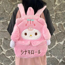 Cute Sanrio Plush Backpack for Kids Cinnamoroll Kuromi My Melody