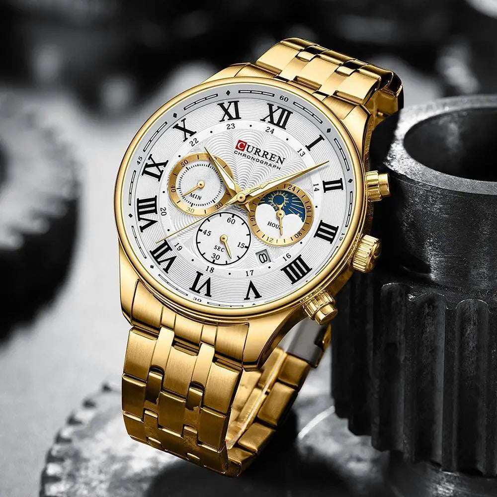 Waterproof Chronograph Watch For Men Sports Timepiece