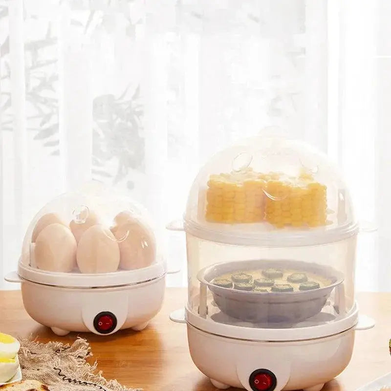 Electric Egg Cooker Double Layer Multifunction Boiler 350W