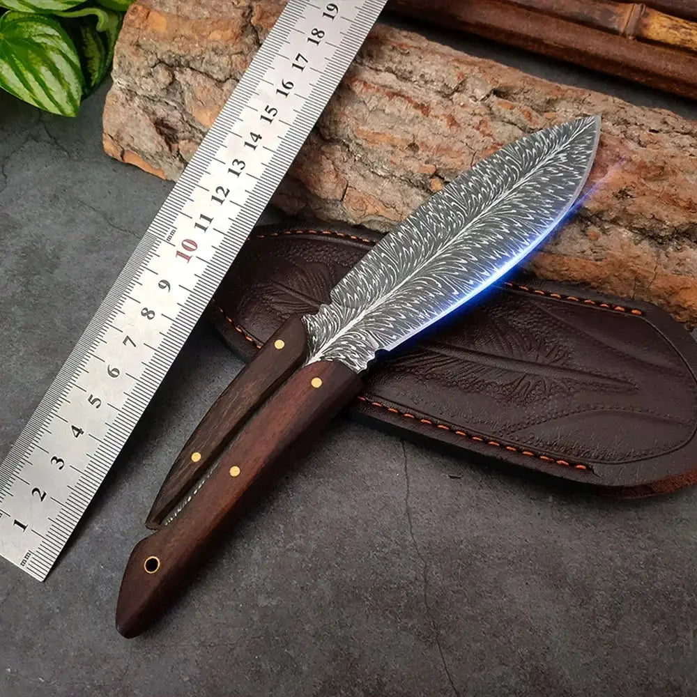 Stainless Steel Boning Knife With Wooden Handle 3 Inch - OurLum.com