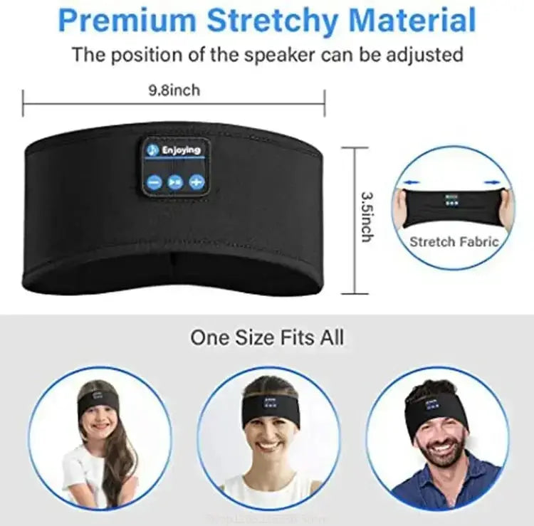 Bluetooth Sleeping Headphones With Sports Headband Ear Mask