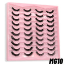 GROINNEYA Vegan 3D Mink Strip Lashes for Natural Looks