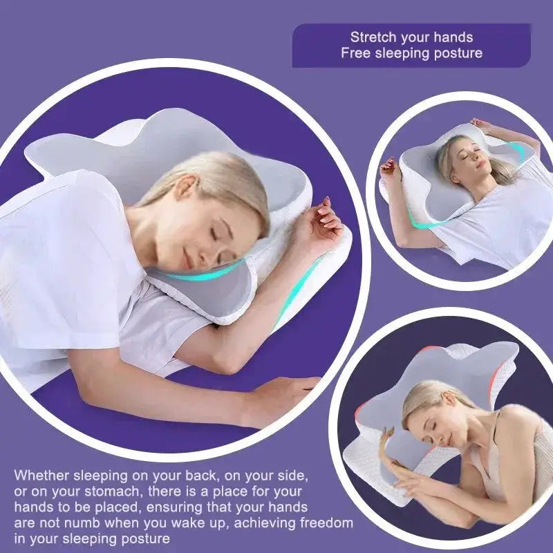 2 In 1 Memory Foam Cervical Pillow For Neck Pain Support