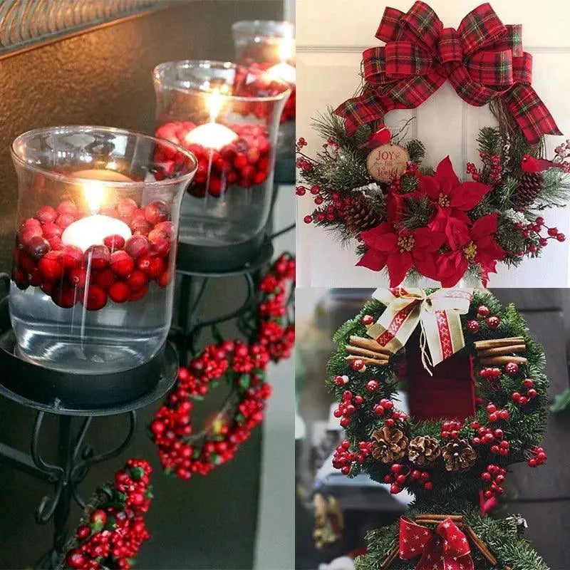 Artificial Pearl Berry Stamens for Festive Decor 50-300 Pcs