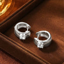 Luxury Gold Moissanite Hoops