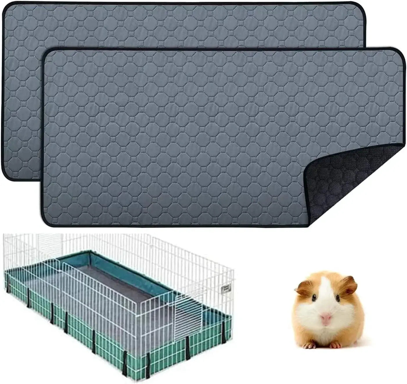 Pet Cage Liners Washable Pee Pads Waterproof Anti Slip