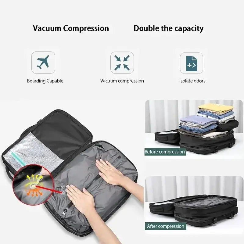 Multifunctional Air Bag Backpack For Men Large Capacity