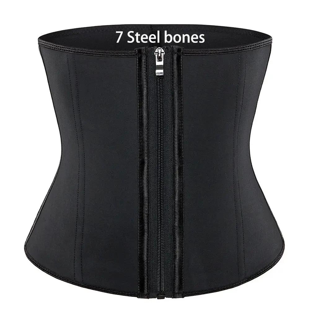 Latex Waist Trainer 25 Steel Bones Plus Size Corset Belt