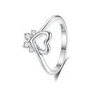 Sterling Silver Ring Sun Moon