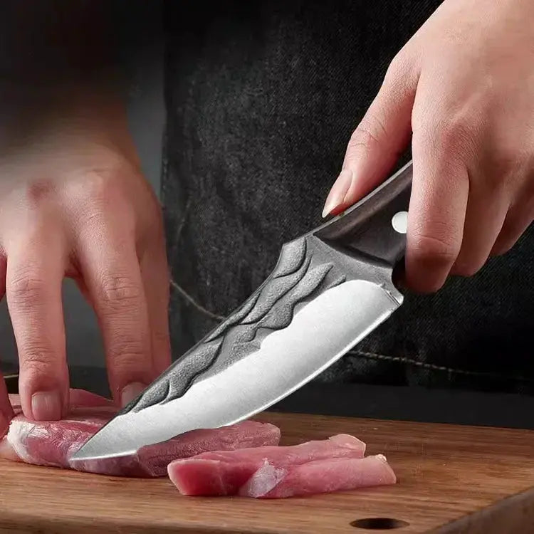 Stainless Steel Chef Knife Set With Wooden Handle 11 Inch - OurLum.com