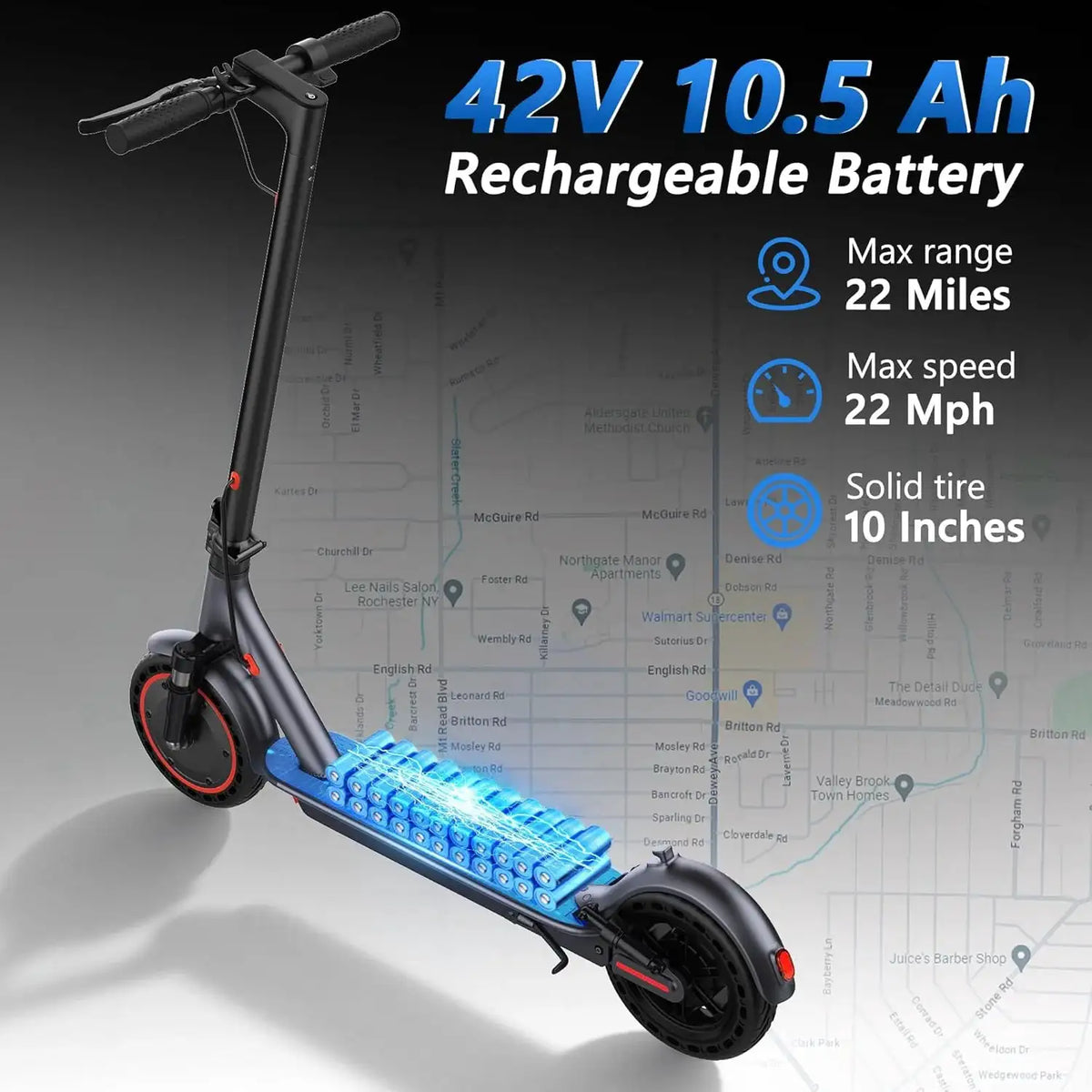 Smart Electric Scooter-App Control — product view 3