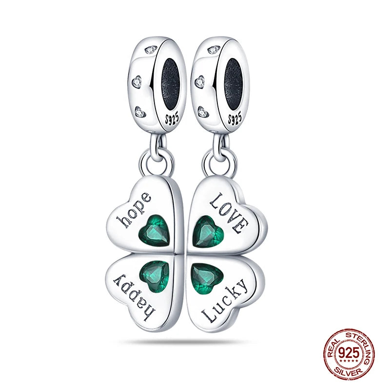 Sterling Silver Lucky Four Leaf