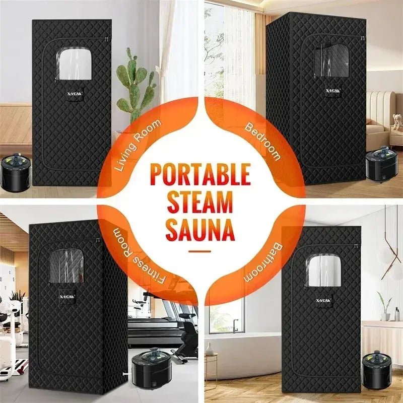 Portable Steam Sauna Tent With 1600W Steamer For Home Spa - OurLum.com