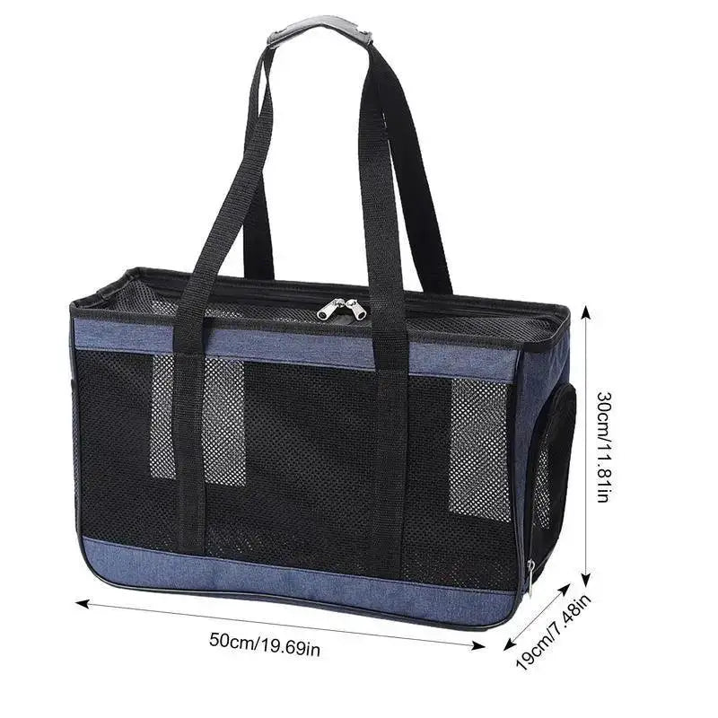 OurLum Pet Carrier Bag Airline Approved Mesh Sling Travel