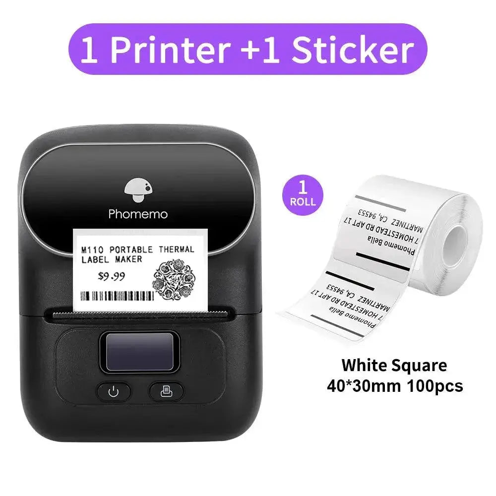 Phomemo M110 Thermal Label Printer Wireless Barcode Maker