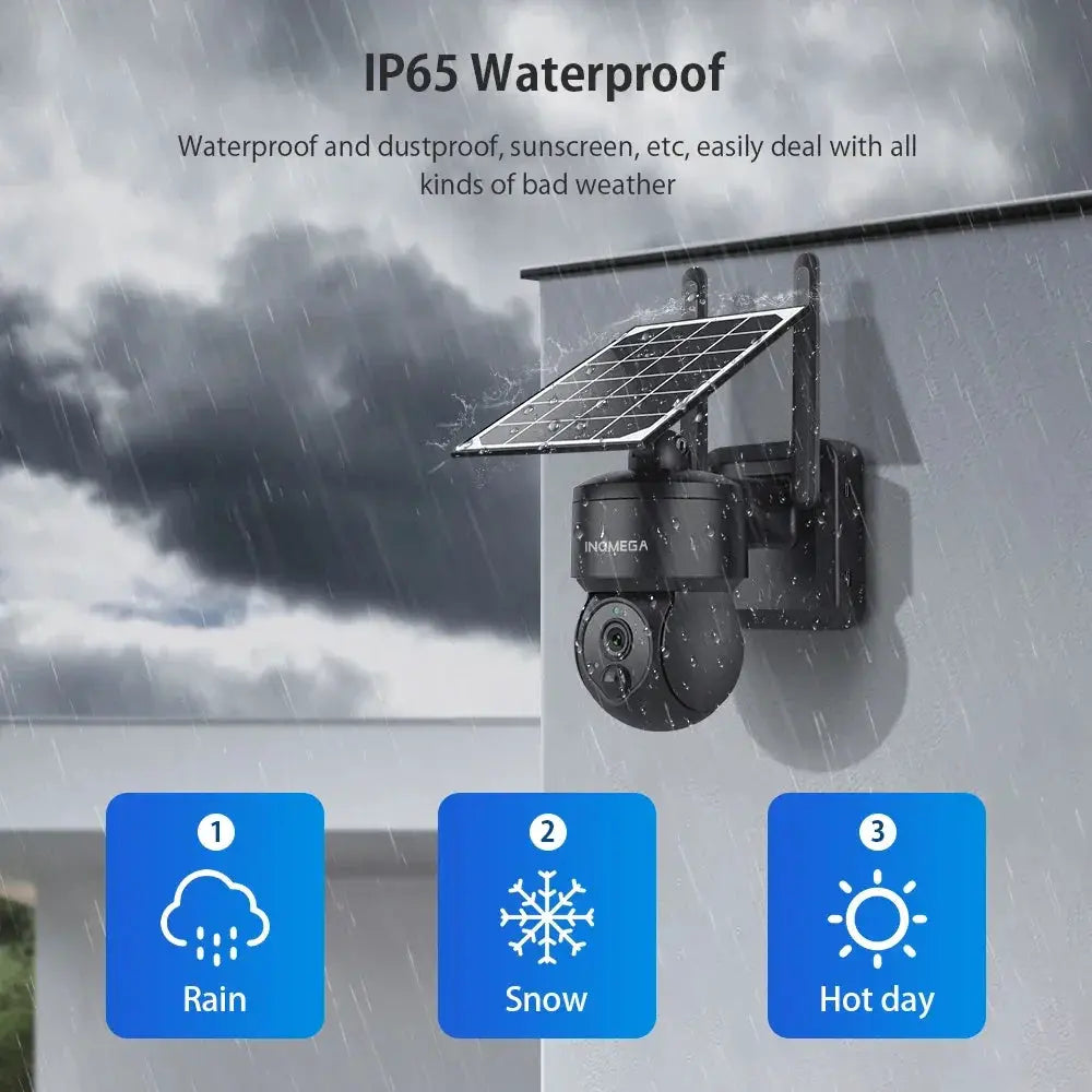 INQMEGA Mini Wifi HD Solar Camera Mobile Tracking Cam