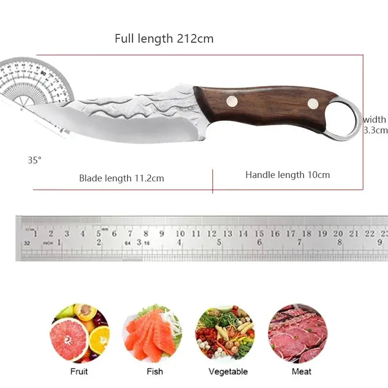 Handcrafted Stainless Steel Boning And Chef Knife Set - OurLum.com