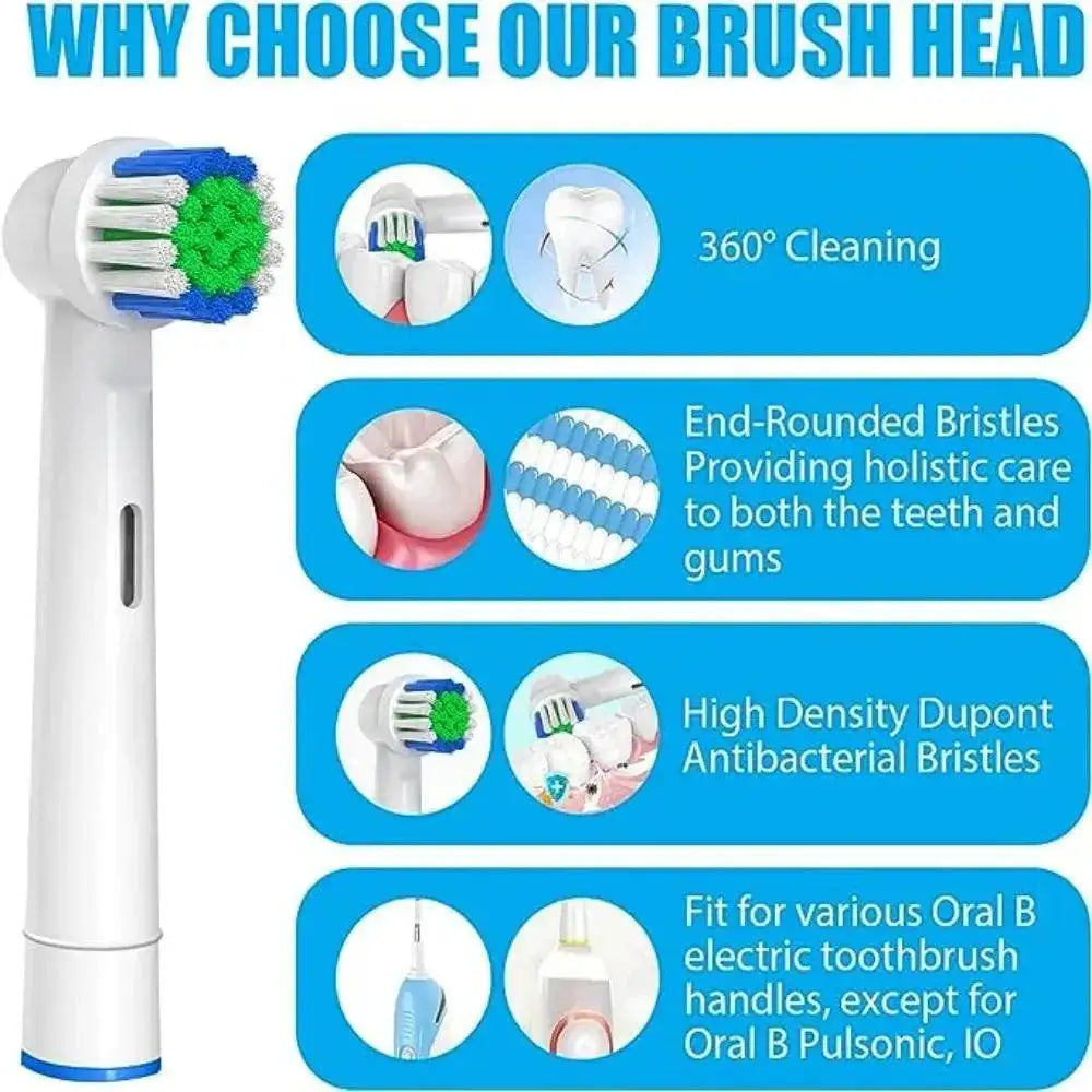 Oral-B Braun Family Pack Toothbrush Heads Color-Coded Rings