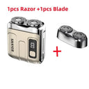 Mini Electric Shaver - Rechargeable Dual Blade