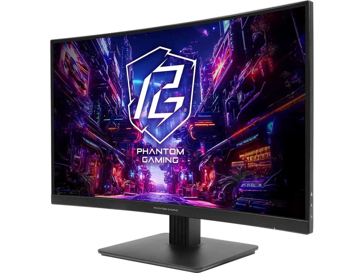 ASRock Phantom Gaming 27" QHD 2K 1440P 180Hz WITH AMD FreeSync Premium 95% DCI-P3 Curved Gaming Computer Monitor PG27QRT1B