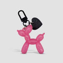 Cute Cartoon Balloon Dog Couple Keychains Key Ring Gift