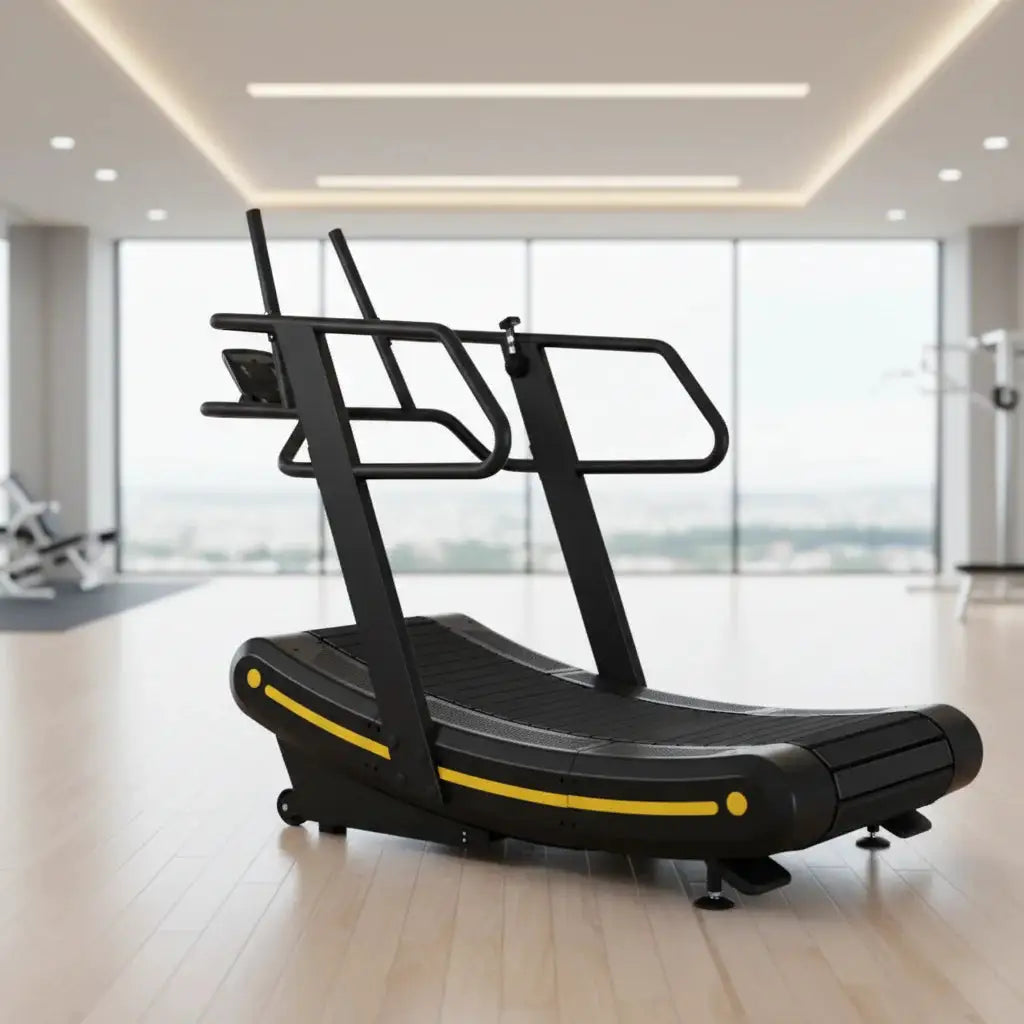 Curved Unpowered Manual Mechanical LED Screen Walking Pad Home Gym & Commercial Fitness Treadmill for Bodybuilding