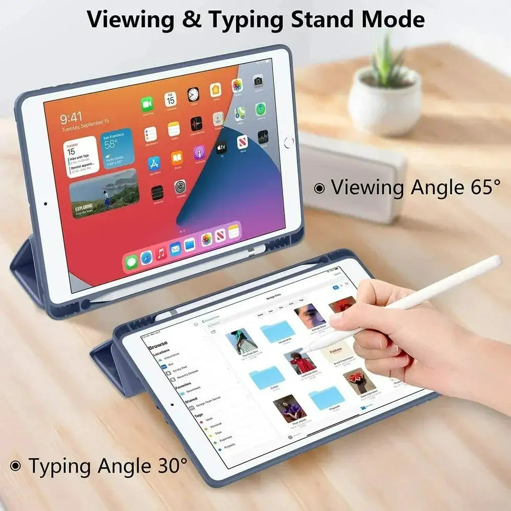 iPad Air 5 Case With Pencil Holder 11 Inch Slim Cover