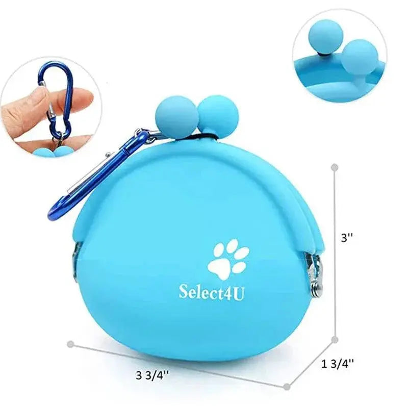 Silicone Pet Training Snack Bag For Easy On The Go Training