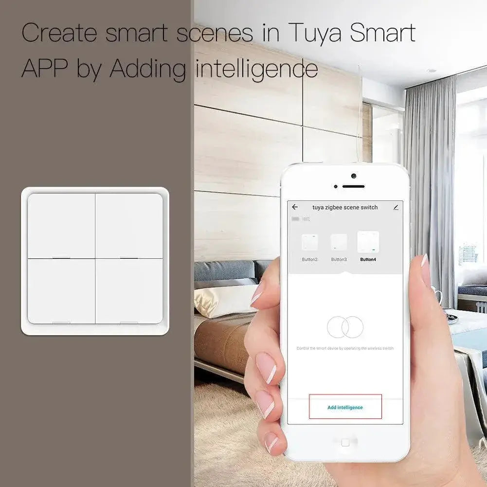 Smart ZigBee Tap Control Scene Switch Elevate Smart Home