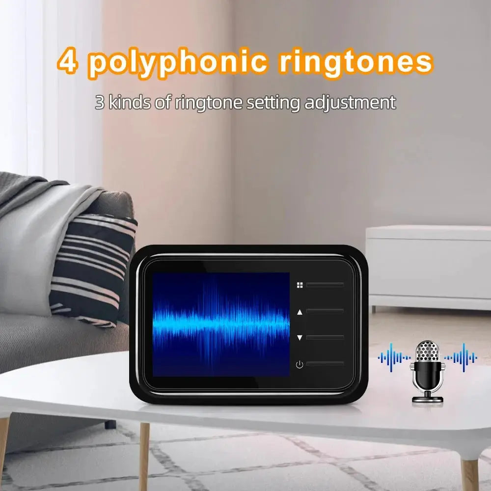 2.4Inch LCD Door Peephole Camera IR Night Vision Video Eye Door Bell Visual Doorbell Security Protection Camera by stepyours.com