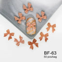 Ribbon Bow Nail Art Kit Elegant Black White Design Set
