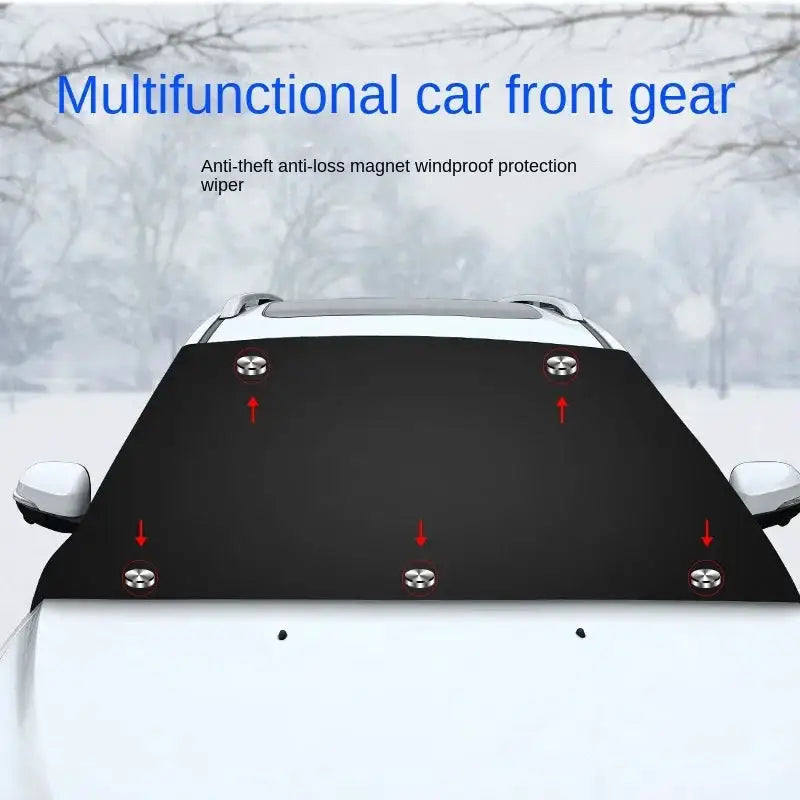 Magnetic Car Snow Shield Car Sun Shield Thickened Frost Protection and Sun Protection Car Cover