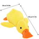 1pc Large Duck Design Pet Grinding Teeth Squeaky Plush Toy