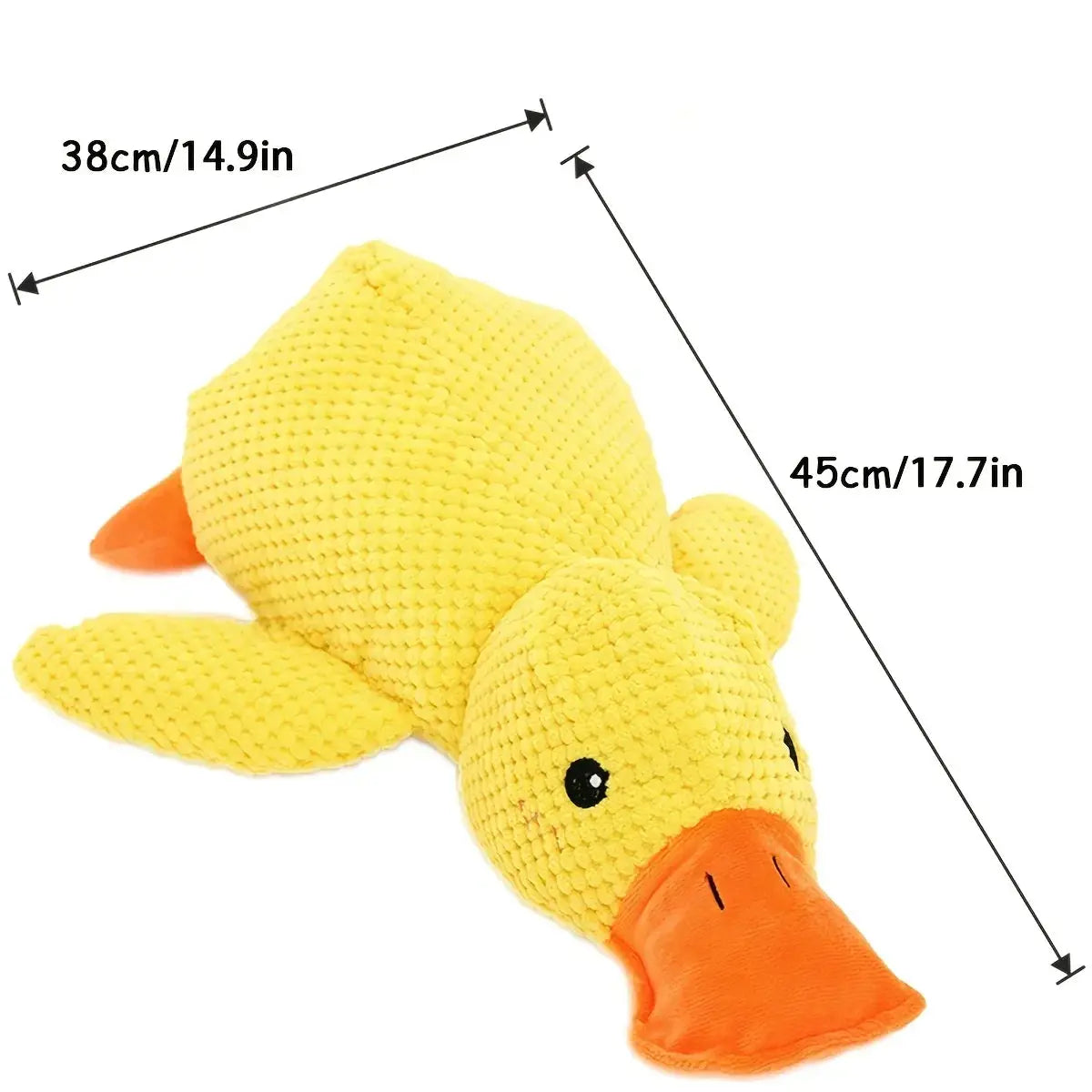 Large Duck Design Pet Grinding Teeth Squeaky Plush Toy