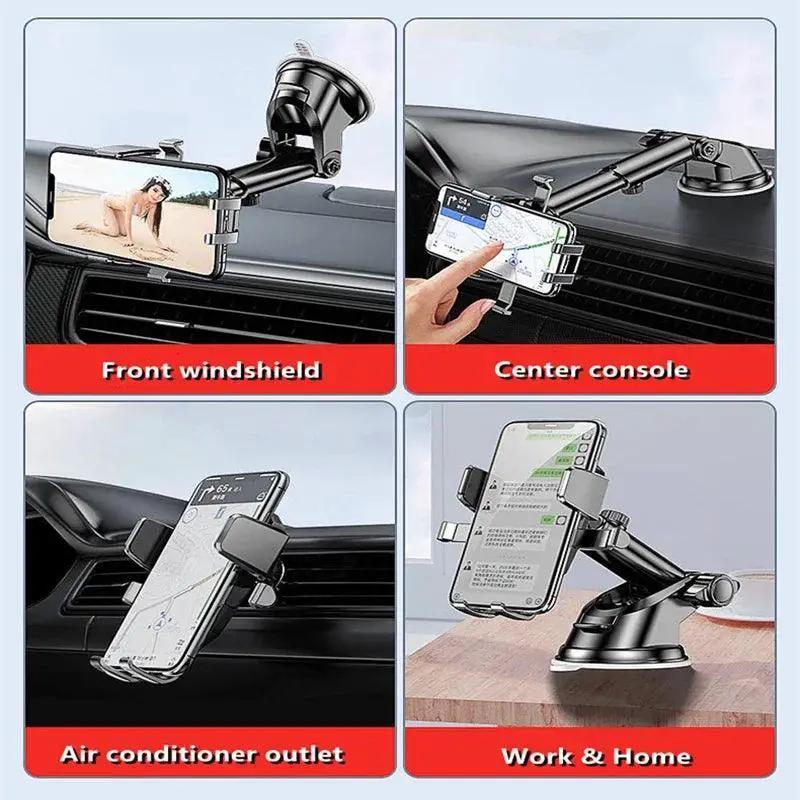 Magnetic Car Phone Holder With 360 Degree Rotation Mount