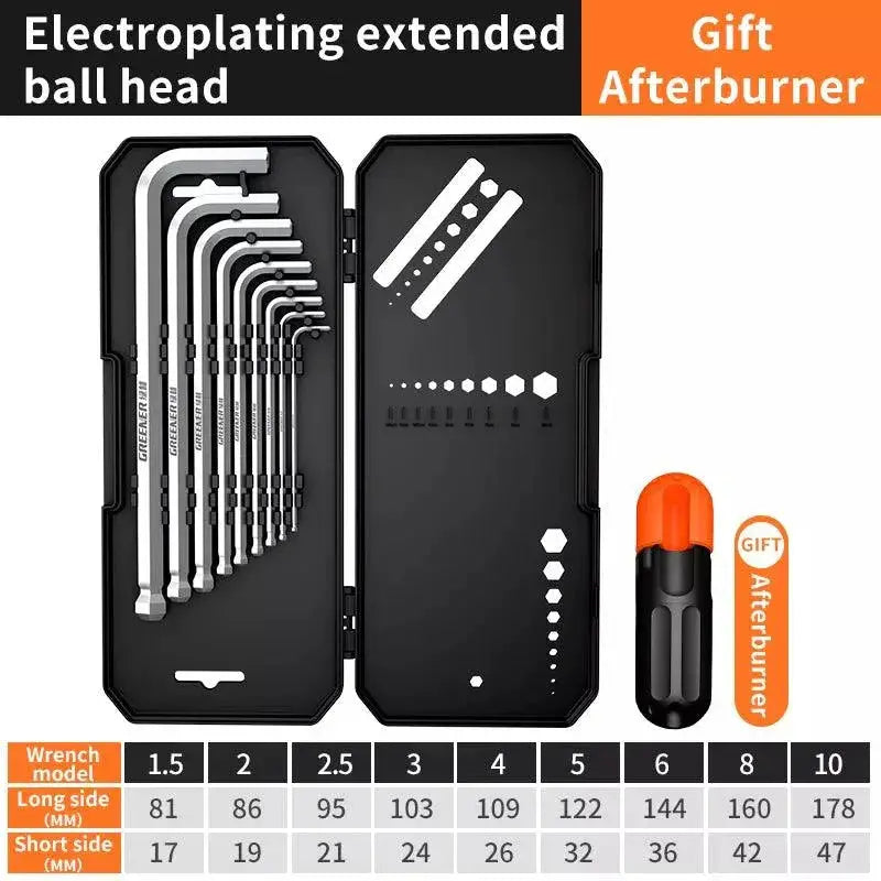 Greener Hex Wrench Screwdriver Set Universal Metric Tools