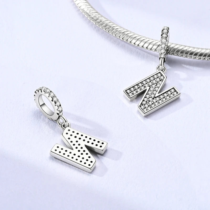 A-z Alphabet Charm Bead Sterling