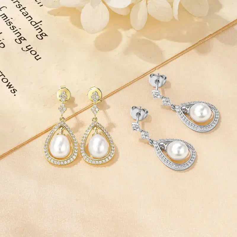 Gold Filled Pearl Earrings — product image 5