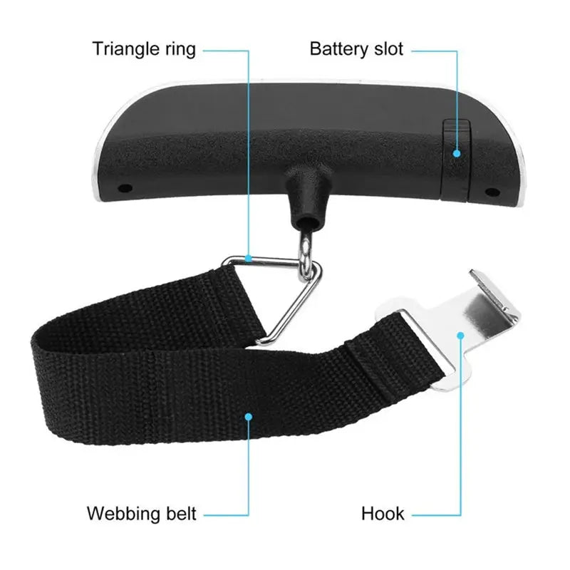 JetSet Digital Luggage Scale 110Lb 50Kg - Fast Accurate Weighing For Travel Lite