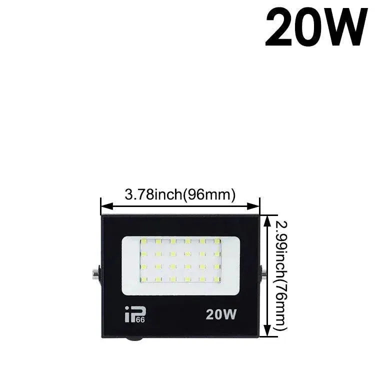 Outdoor LED Black Garden Floodlights Stylish Lighting