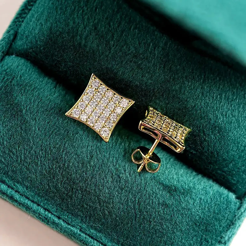 Gold Filled Square Stud Earrings — product image 7