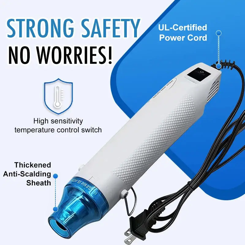 220V Hot Air Gun Soldering Temperature Blower Gun DIY Crafts Electric Power Hot Dryer Mini Heat Gun For Shrink Tubing Car Wrap