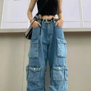 Comfort Denim Cargo Pants for Women