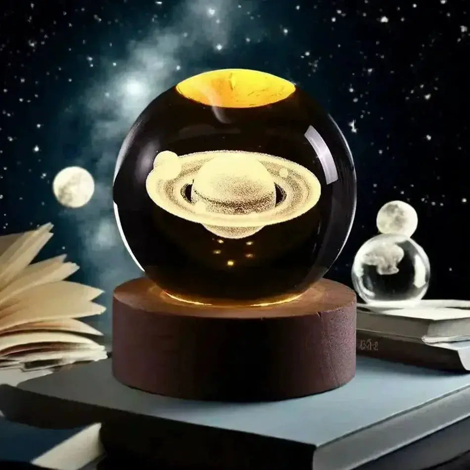 Crystal Ball Lamp Galaxy Projection Usb Night Light