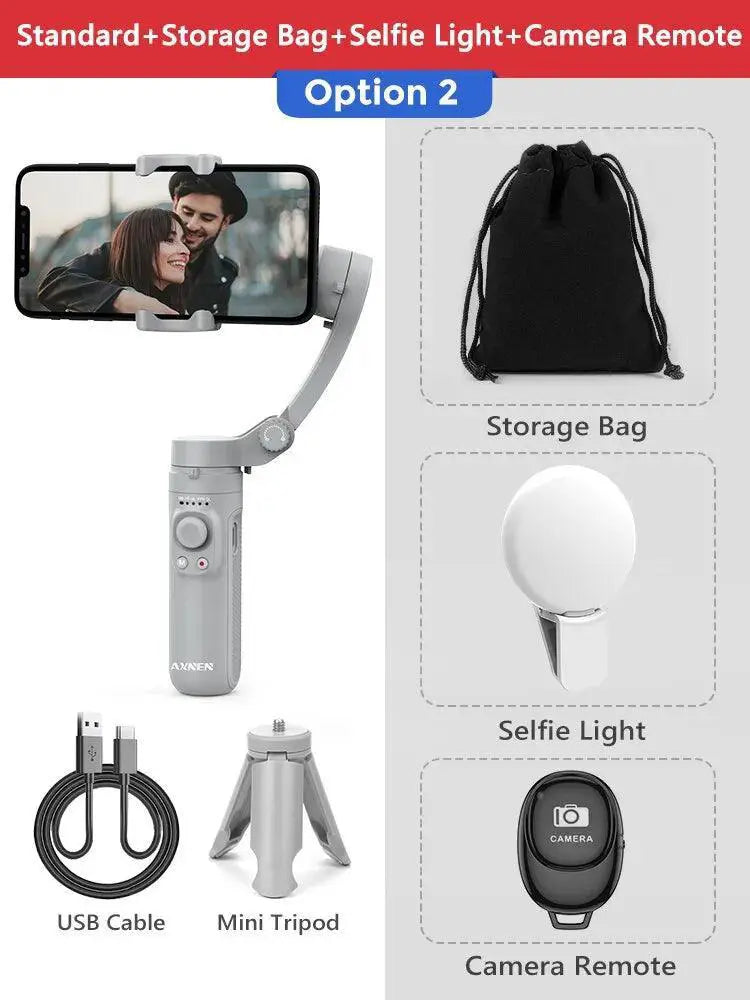Smartphone Gimbal Stabilizer Three Axis Anti Shake Tool