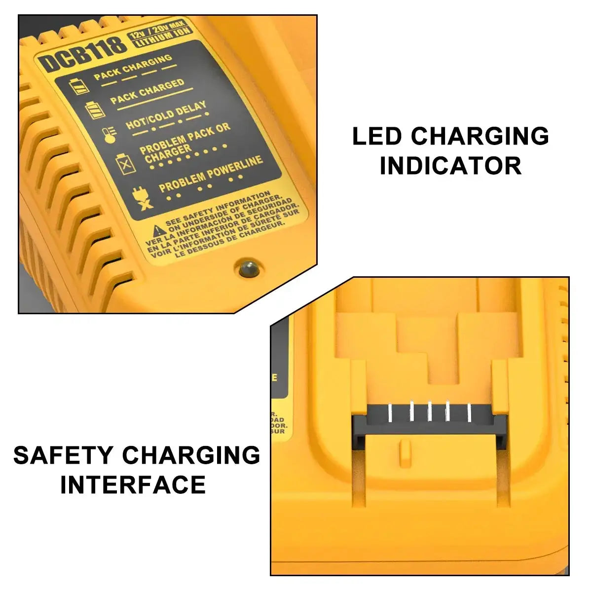 DCB118 High-Performance Charger for Power Tool Batteries