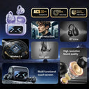 WJOY Touch Screen Bluetooth Earbuds Real Time Translation 144 Languages ANC HiFi