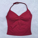 Women Yoga Set Backless Halter High Waist Seamless