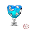 Sterling Silver Blue Purple Butterfly