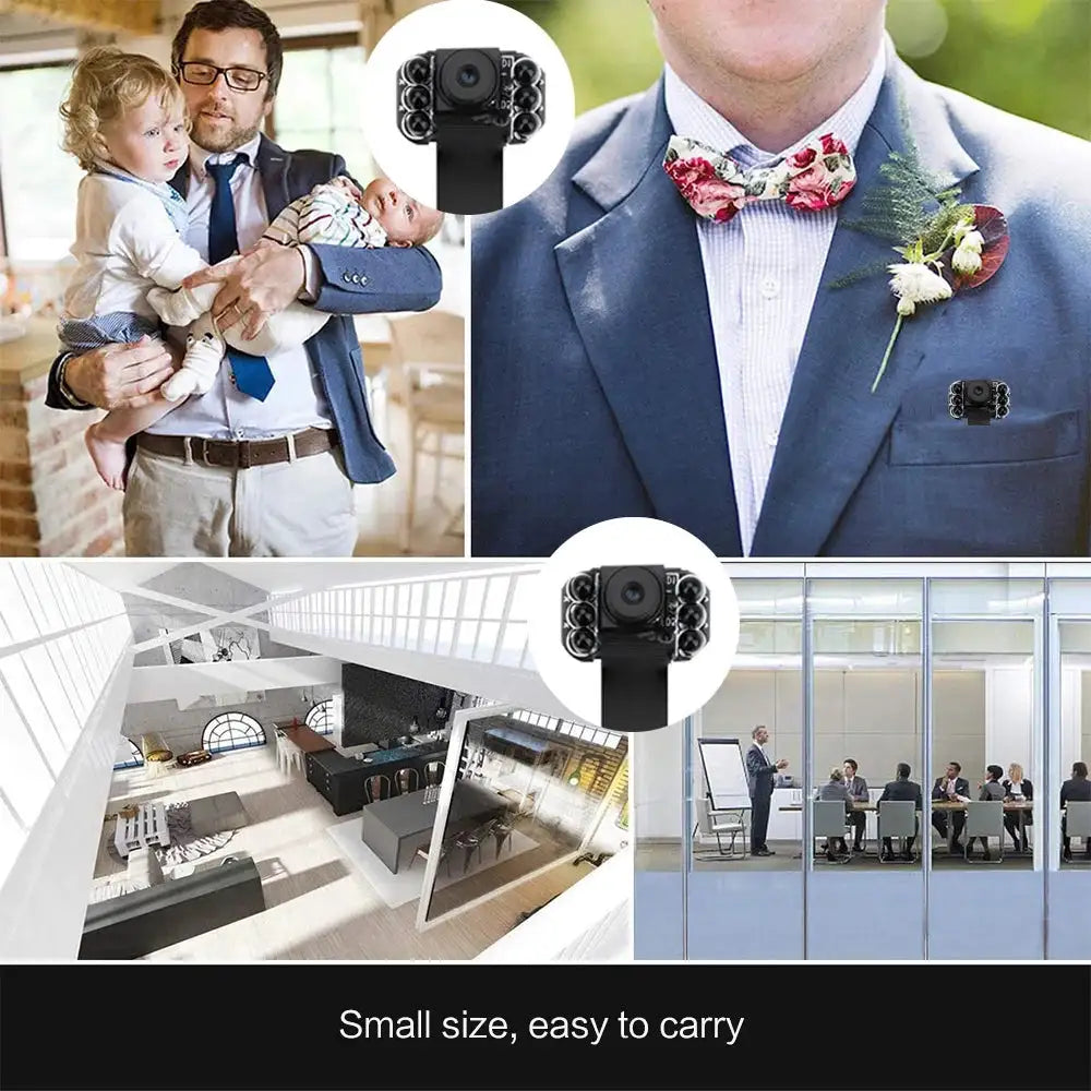 1080P Mini Wifi Camera 4K HD Camera APP Remote Monitoring Home Security Camcorder DIY Portable Infrared Night Vision Min Camera